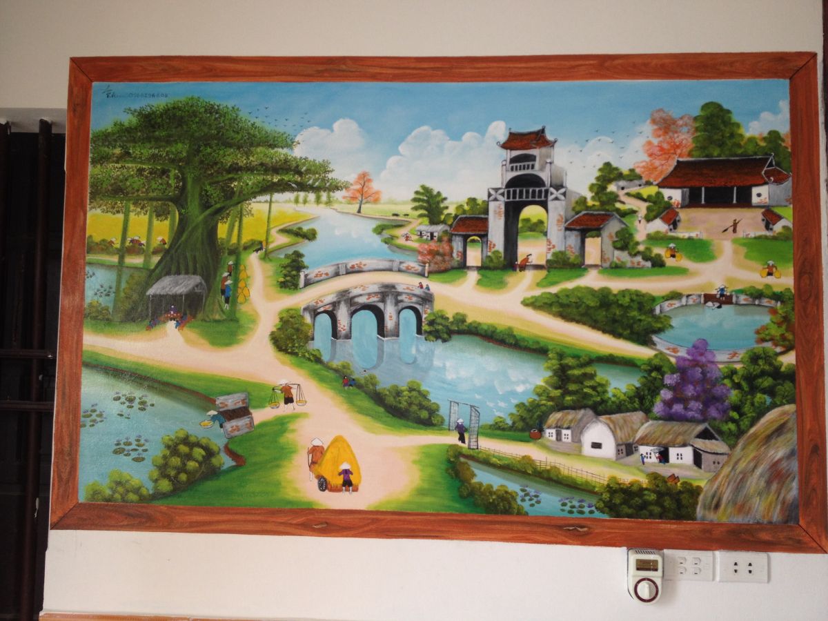 tranh tường phòng khách và ngoài trời